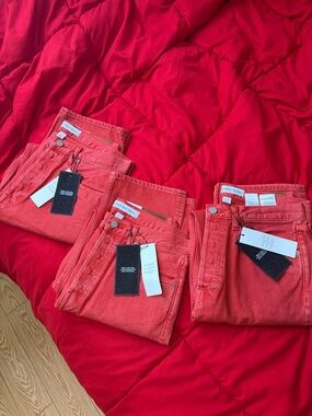 Calvin Klein Jeans Men's Straight Red Jeans (Set of 3) sizes 31,32,33